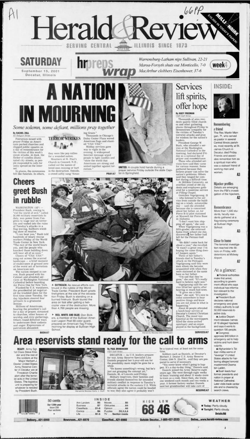 A nation in mourning